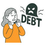 I don't know if I'll end up in debt in the future.